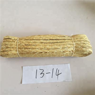 China Handmade Wheat Straw 13-14 Mm Straw Braids Wheat Straw Braid for sale