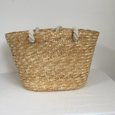 China 100% Cotton Handle Bag Eco-friendly Wheat Straw Bag Customized Logos for sale