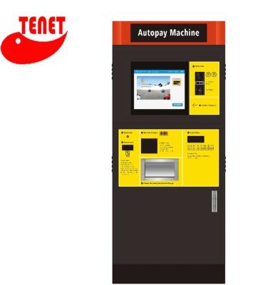 China On-street Parking Cash Customer Card Vending Machine Auto-pay Station TBX for sale