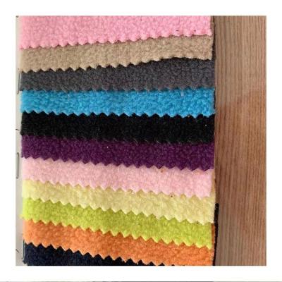 China Double Faced Thick Plain Single Rib Jersey 144f Brush Flip Fleece Knitted Fabric for sale