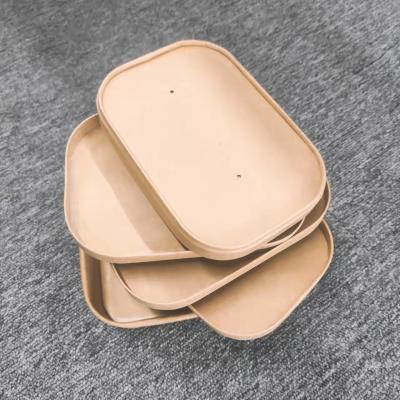 China High Quality Customized Disposable Kraft Paper Disposable Lids For Square Paper Cups for sale