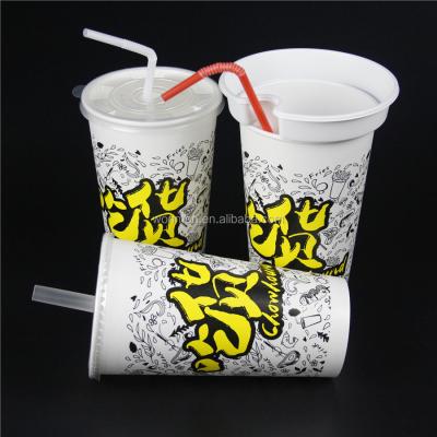 China Large Disposable Disposable Cold Drink Cups With Food Container for sale