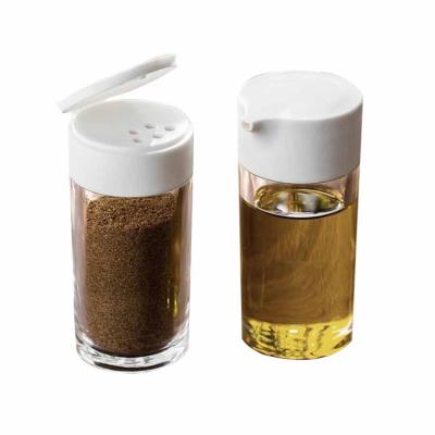 China New Sustainable 2022 Round Plastic Spice Container Kitchen Empty Plastic Spice Jars Plastic Seasoning Bottle for sale