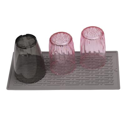 China Silicone Viable Place Mats For Dining Table Kitchen And Bathroom Non-Slip Drain Pad for sale