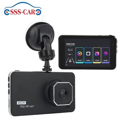 China NIGHT VISION 4 Inch Small Touch Screen Dash Camera Car DVR Car DVR Camera 1080p HD Night Vision Front And Rear With G Sensor Dual Lens Dash Cam for sale