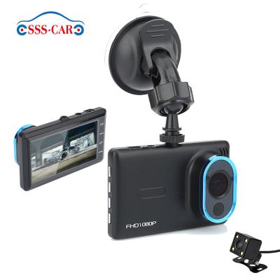 China NIGHT VISION 3 inch car dvr dash camera night vision dual camera dashcam dual camera front dash cam and dual rear cam dash 1080p hd nits for sale