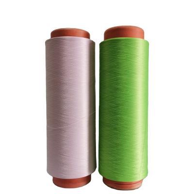 China Anti-bacteria DTY 300D/96F Bright Color Stability Resist UV Dope Dyed Color Yarn For Automotive Interior Fabric for sale