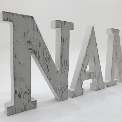 China Traditional Decorative Wooden Block Word Signs Rustic Free Wooden Letters Family Signs For Home Decor for sale