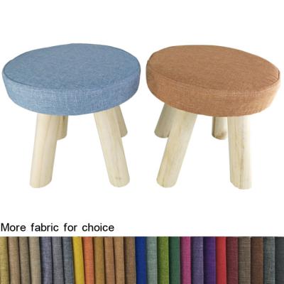 China stool home & Wooden Ottoman Bedroom Living Room Furniture Children Kids Chair for sale