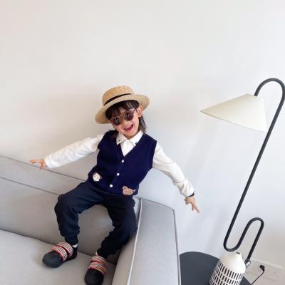 Cina New Breathable Sleeveless Shirts Back Wool Vest Baby Boy Kids Clothes Vintage Boys Dress Coats in vendita