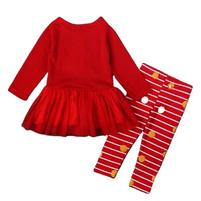 China Normcore dress/minimalist Christmas holiday boutique outfit toddler girl clothes and red panties babies zu verkaufen