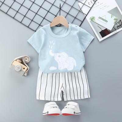 중국 Baby Kids Boy Design Summer Cute Short Sleeve Baby T-shirt Romper Jumpsuit Animal Children Clothing Set 판매용