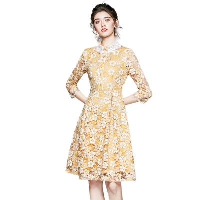 China Anti-Wrinkle Women Clothing Clothes Casual Solid Floral Printing Mini Sleeveless Ladies Summer Dress for sale