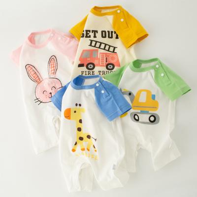 China 100% Organic Cotton Baby Clothes Cotton Newborn Baby Clothes Rompers Baby Onesie Plain Jumpsuit en venta