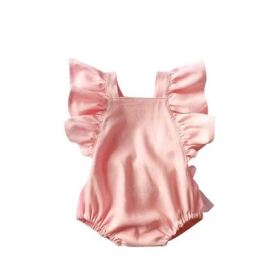 中国 Wholesale 100% Cotton Baby Clothes Toddler Girls Summer Cotton Onsie Baby Pants 販売のため