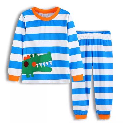 Κίνα Boys Breathable Pajamas Sets Dinosaur Kids Cotton Sleepwear Long Sleeve Clothes Toddler PAJAMAS Set προς πώληση