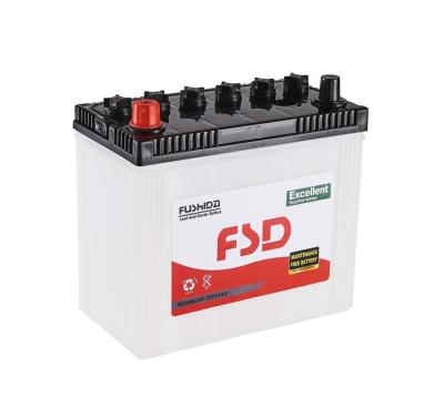 China PP+Pb Durable Using Low Price Dry Charged Auto Car Battery 55AH JIS for sale