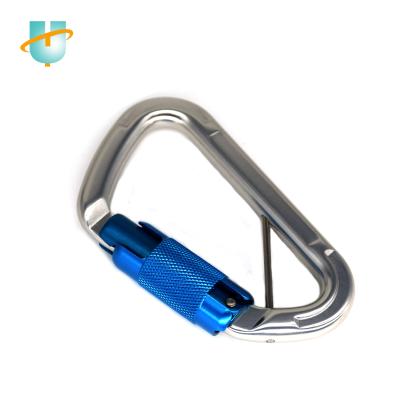 China Wholesale High Quality Rust Wear Resistant Durable Carabiner Cuts Outdoor 23KN Safety Upright Carabiner for sale