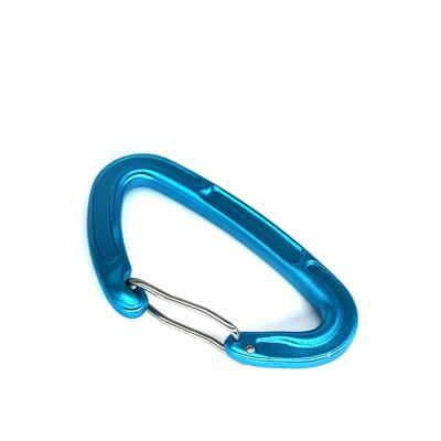 China Wear Resistant Colored Aluminum Carabiner Buckle Durable Rust Spring Clip Snap Hook for sale