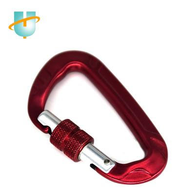 China Durable Wear Resistant Rust Aluminum Carabiners CE Standard Safety Hook For Climbing for sale