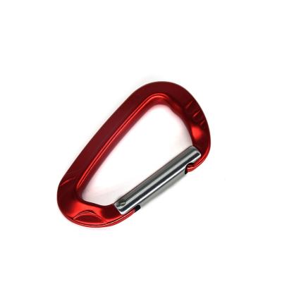 China Super Light Duty Rust Wear Resistant Durable 12KN/5KN Auto Lock Carabiner D-Type Hook for sale