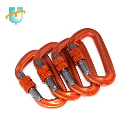 China Super Heavy Industry 12KN Aluminum Carabiner Hook With Screwgate For Climbing / Raising for sale