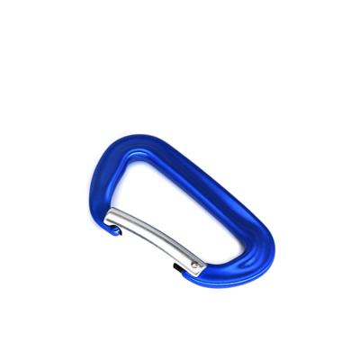 China Wear Resistant Durable Aluminum Alloy Hammock Mountaineering Buckle 12kn/5kn Carabiner Super Rust D Type Clip for sale