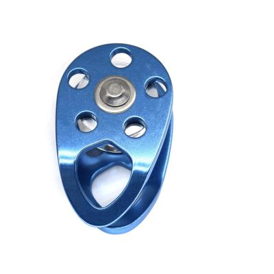 China Super Pulley or Rescue Fall Arrest Rust Wear Resistant Durable Aviation Aluminum 7075 Mini Pulley Manufacturers for sale