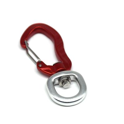 China High Quality Heavy Industry Aluminum Alloy Swivel Spring Carabiner Hook 4kn for sale