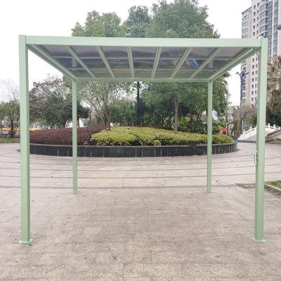 China 100% Mefo Garden Pergola Waterproofing Remote Control Gazebos With Retractable Sun Roof For Outdoor Or Parking Lot for sale