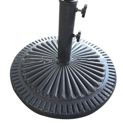 China Durable Mefo Garden Around Black Center Patio Umbrella Pole Base Umbrella Stand Base Outdoor Umbrella Stand Base for sale