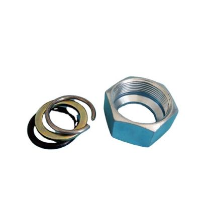 China Custom 25mm SS304 Hex Jam Nut Pipe Swivel Joint For LPG Dispenser Pump Machine for sale