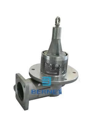 China French Type Bottom foot Valve Pneumatic 10 Inch HDF80FF for sale