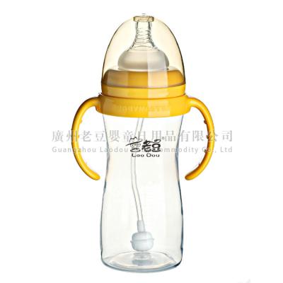 China 2015 BPA Free Fashionable Design Wide-Neck Cute 10oz PP Baby Feeding Bottle for sale