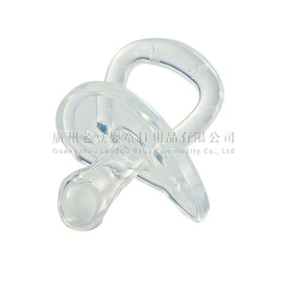 China Transparent Silicone Baby Nipple / Baby Teether / Baby Pacifier for sale