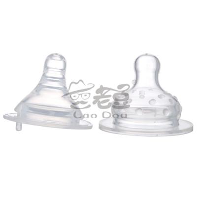 China Baby Accessories Baby Bottle Nipple , Silicone Teats , Wide Neck Baby Feeding Bottle Teats for sale