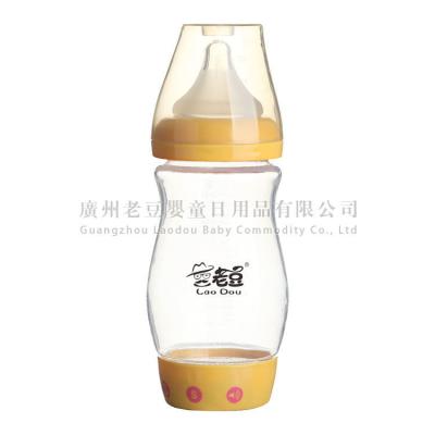 China Special Design Anti-toxic BPA Free 260ml Yellow color 8 OZ PPSU Baby Feeding Bottle for sale