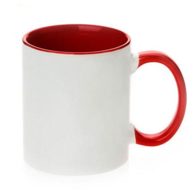 China Modern Mug 11oz Milky White Coffee Cup Hotel Color Sublimation Viable White Mug for sale