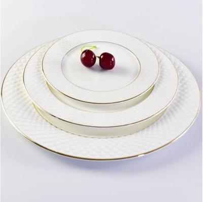 China Viable Kitchen Porcelain Dishes Royal Ceramic Dinner Set for sale