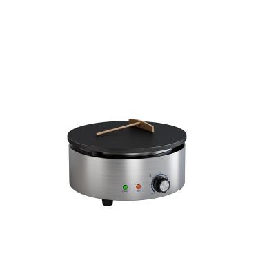 China Hotels CE Certificate Round Roti Maker Pancake Maker Stainless Steel Single Head Non Stick Pan Cake Machine for sale