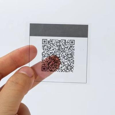 China Holographic Size QR Code Vinyl Stickers Custom Paper Waterproof Adhesive Printing Label for sale