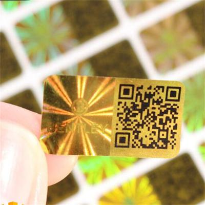 China Factory 3D Laser Holographic Label Anti-Counterfeiting Security Stickers Custom Hologram Label for sale