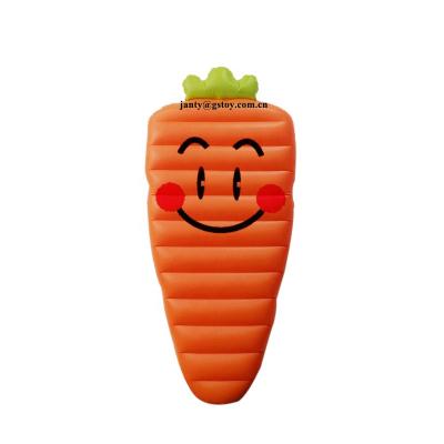 China Vegetable Carrot 0.25mmPVC Inflatable Pool Lounge Swimming Float for sale