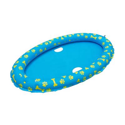 China 0.25mm PVC Inflatable Dog Pool Float Toy Raft Pet Pool for sale