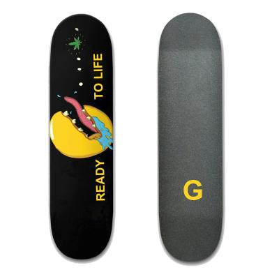 China Professional Youth Custom Full Board Skateboard 7-Layer Aluminum Alloy Rocker Skate Wooden Double Board for sale