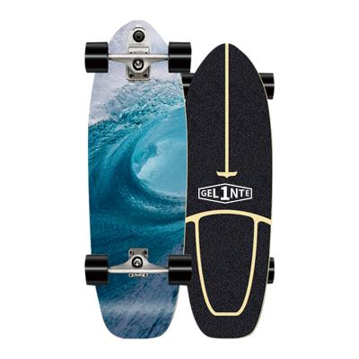 China Wooden Truck CX4 CX7 Surfskate Carver Land Surf Skateboard Modern Gelinte 4 Wheels Surfskate Board for sale