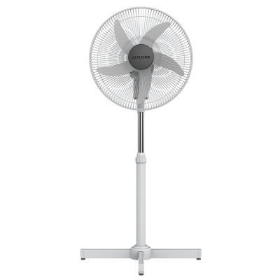 China 2021 Newest Hotel Source Factory OEM Customized Stand Ventilation Fan 16 Inch Oscillating Pedestal Fans With 5 Blades Cross Stand for sale