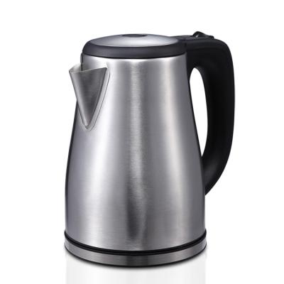 China 360 Degree Base Stainless Steel Tea Rotation Electric Kettle High Quality Prices Quiet Kettle Brushed Stainless Steel Silver for sale