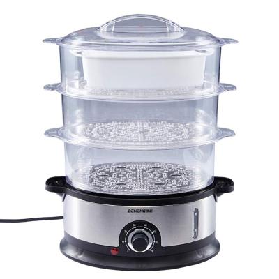 China Hotel Best 3 Row Electric Food Steamer For Cooking 9L Electric Home Food Steamers Multipurpose Food Steamer for sale