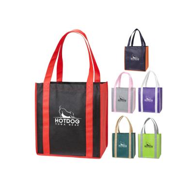 China Handled Tote Bags Non Woven Shopping Custom Nonwoven Bag Recycle Bag for sale